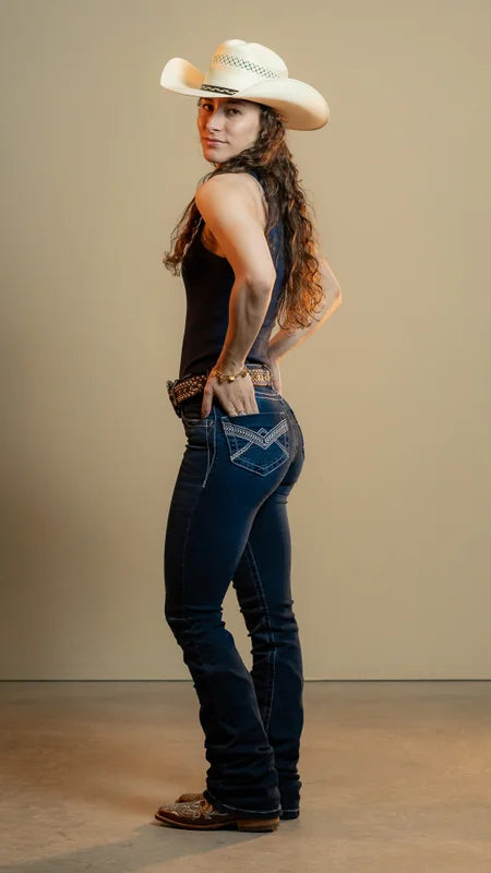 CALÇA JEANS FEMININA TEXAS FARM - BLUE RANCH - PDF054 - JEANS