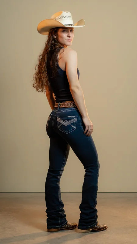 CALÇA JEANS FEMININA TEXAS FARM - BLUE RANCH - PDF054 - JEANS