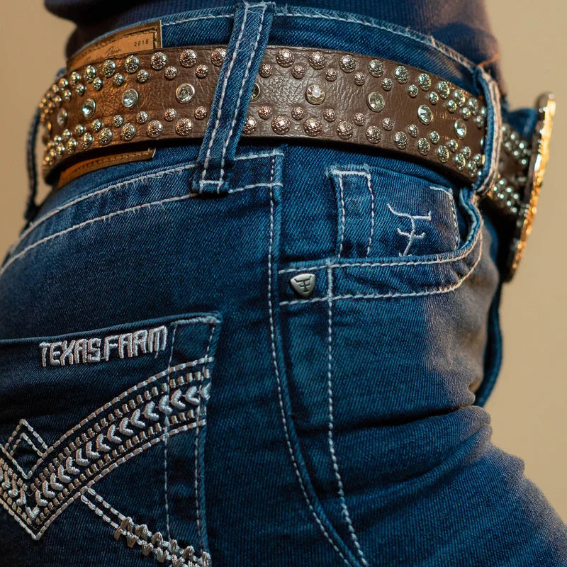 CALÇA JEANS FEMININA TEXAS FARM - BLUE RANCH - PDF054 - JEANS