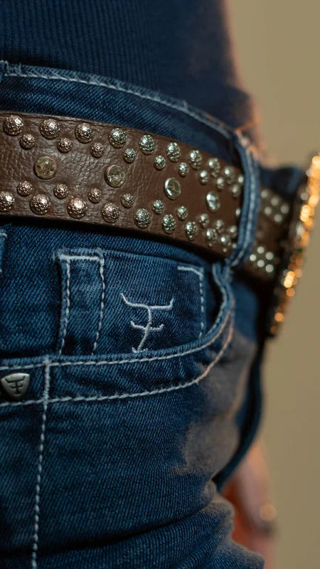 CALÇA JEANS FEMININA TEXAS FARM - BLUE RANCH - PDF054 - JEANS