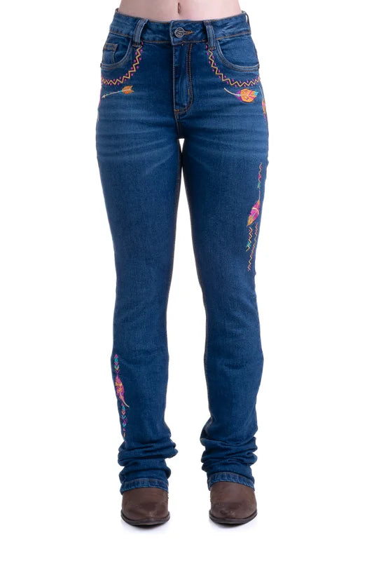 CALÇA JEANS FEMININA TEXAS FARM - VITALITY - PDF046 - JEANS