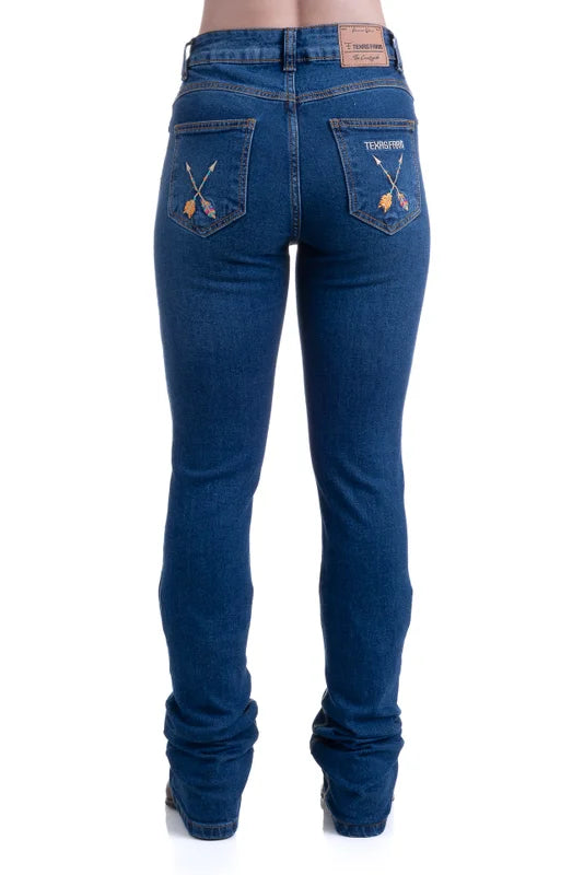 CALÇA JEANS FEMININA TEXAS FARM - VITALITY - PDF046 - JEANS