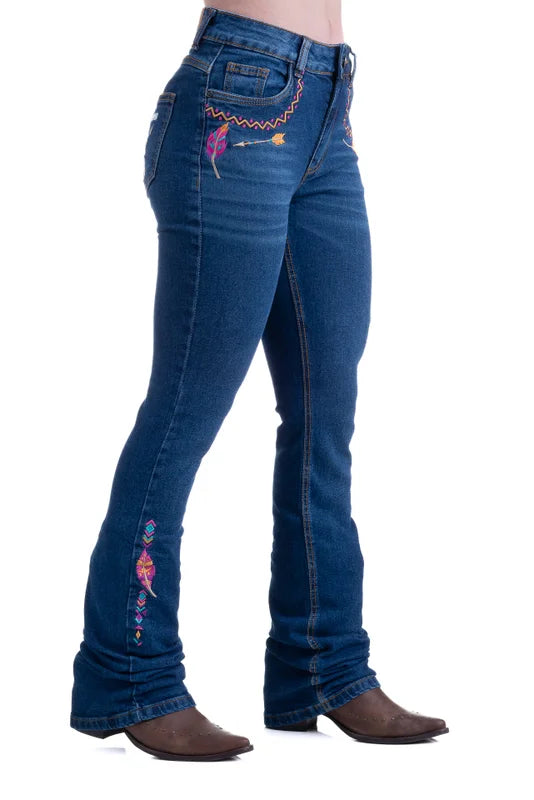 CALÇA JEANS FEMININA TEXAS FARM - VITALITY - PDF046 - JEANS