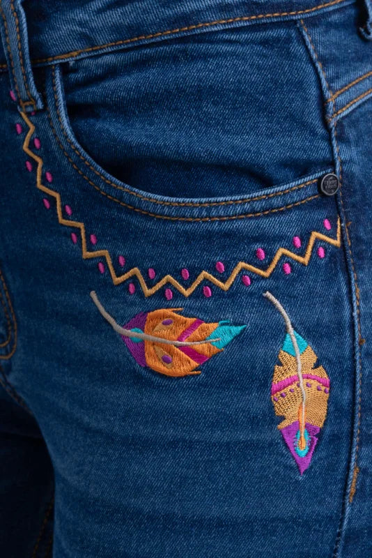 CALÇA JEANS FEMININA TEXAS FARM - VITALITY - PDF046 - JEANS