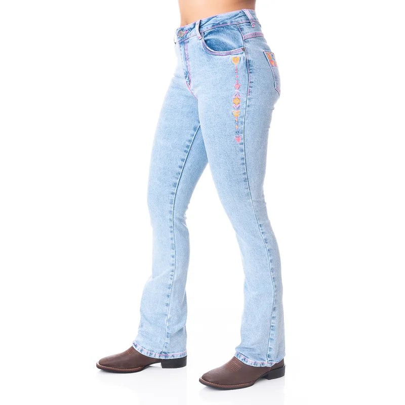 CALÇA JEANS FEMININA TEXAS FARM - INTUITION - PDF037 - JEANS
