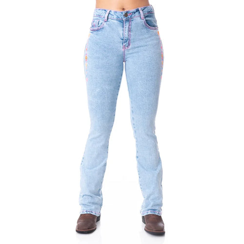 CALÇA JEANS FEMININA TEXAS FARM - INTUITION - PDF037 - JEANS
