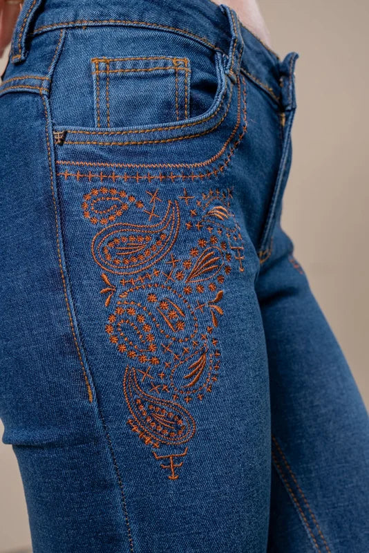 CALÇA JEANS FEMININA TEXAS FARM - VIVID - PDF024 - CARAMELO