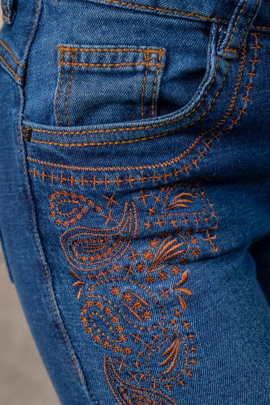 CALÇA JEANS FEMININA TEXAS FARM - VIVID - PDF024 - CARAMELO