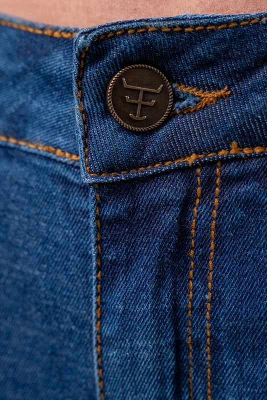 CALÇA JEANS FEMININA TEXAS FARM - VIVID - PDF024 - CARAMELO