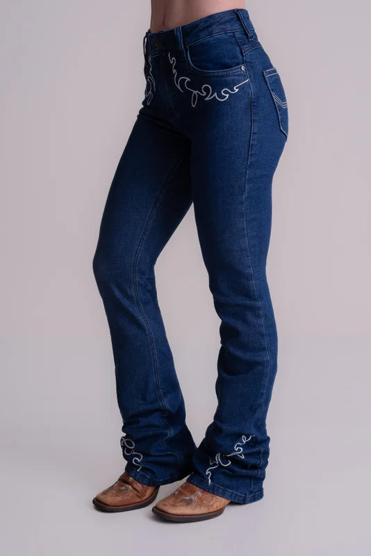 CALÇA JEANS FEMININA TEXAS FARM - STRING - PDF053 - JEANS