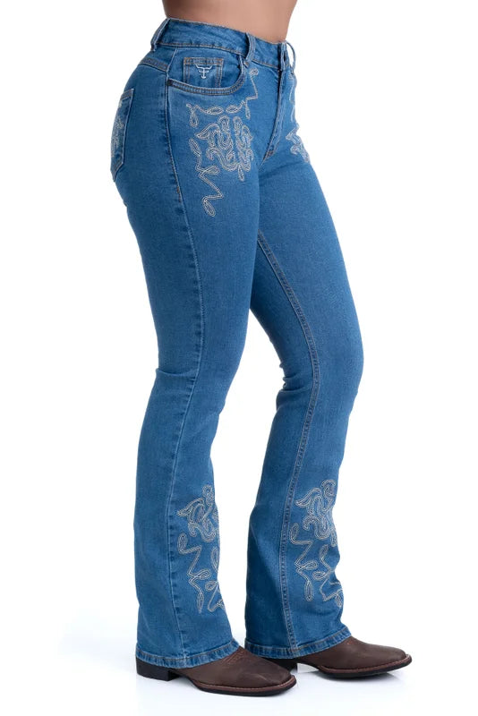 CALÇA JEANS FEMININA TEXAS FARM - TEXAN LINE - PDF043 - JEANS