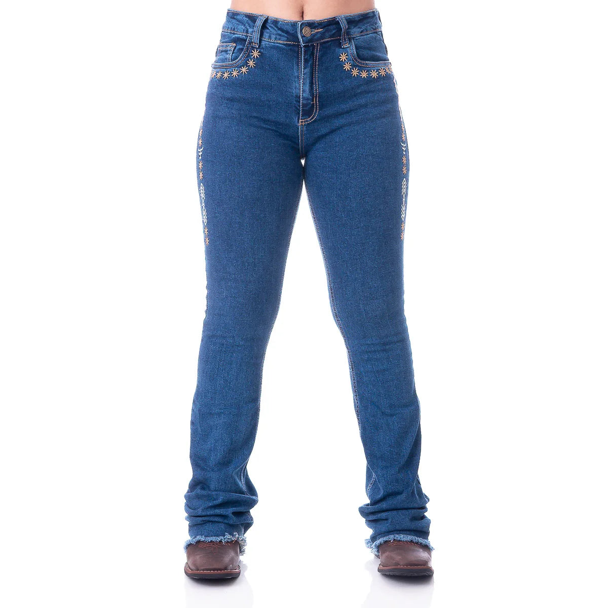 CALÇA JEANS FEMININA TEXAS FARM - SPUR - PDF036 - JEANS