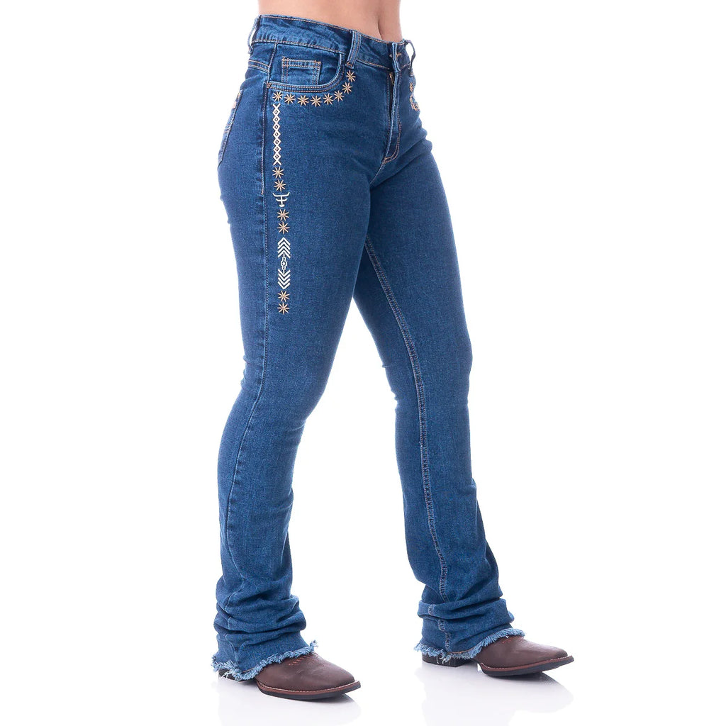 CALÇA JEANS FEMININA TEXAS FARM - SPUR - PDF036 - JEANS
