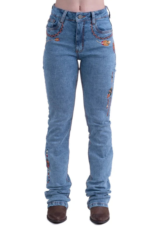 CALÇA JEANS FEMININA TEXAS FARM - VITALITY UMBER - PDF047 - JEANS