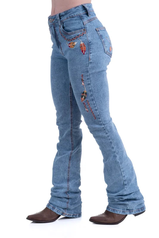 CALÇA JEANS FEMININA TEXAS FARM - VITALITY UMBER - PDF047 - JEANS