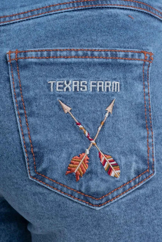 CALÇA JEANS FEMININA TEXAS FARM - VITALITY UMBER - PDF047 - JEANS