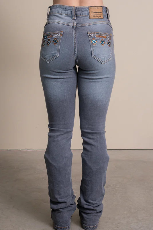 CALÇA JEANS FEMININA TEXAS FARM - FREE SOUL - PDF056 - JEANS