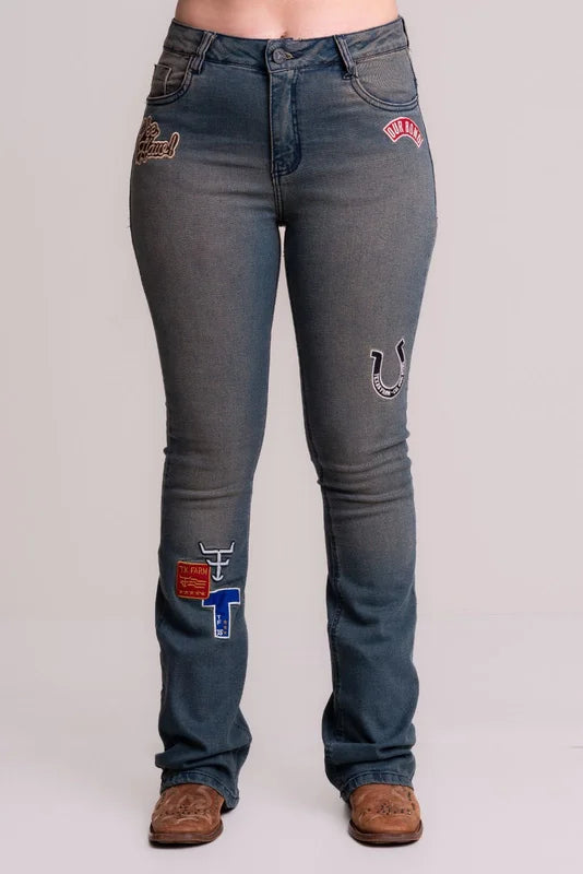 CALÇA JEANS FEMININA TEXAS FARM - HERITAGE - PDF049 - JEANS