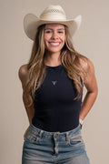 BODY POLIAMIDA TEXAS FARM - GOLDEN MOON - BP002 - PRETO