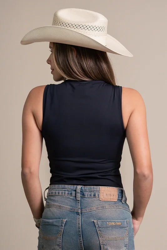 BODY POLIAMIDA TEXAS FARM - GOLDEN MOON - BP002 - PRETO