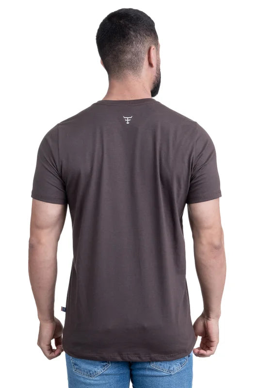 CAMISETA MASCULINA TEXAS FARM - CM347 - DO PP AO GG - PRETO
