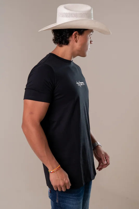 CAMISETA MASCULINA TEXAS FARM - CM617 - PRETO