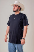 CAMISETA MASCULINA TEXAS FARM - CM681 - DO XG AO G2 - PRETO