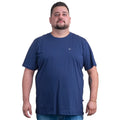 CAMISETA MASCULINA TEXAS FARM - CM143 - DO XG AO G2 - AZUL MARINHO/ BRANCO