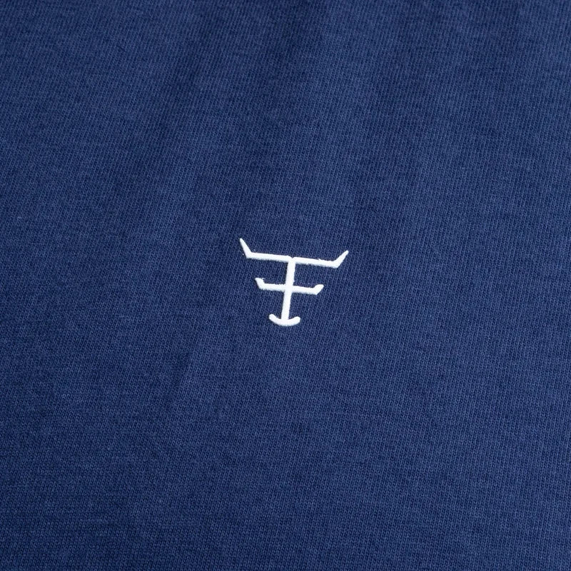 CAMISETA MASCULINA TEXAS FARM - CM143 - DO XG AO G2 - AZUL MARINHO/ BRANCO