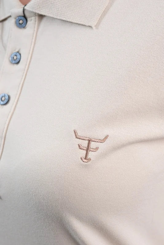 CAMISA POLO FEMININA TEXAS FARM - NEW STYLE - CPF011 - BEGE
