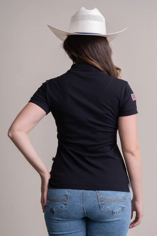CAMISA POLO FEMININA TEXAS FARM - NEW STYLE - CPF011 - PRETO