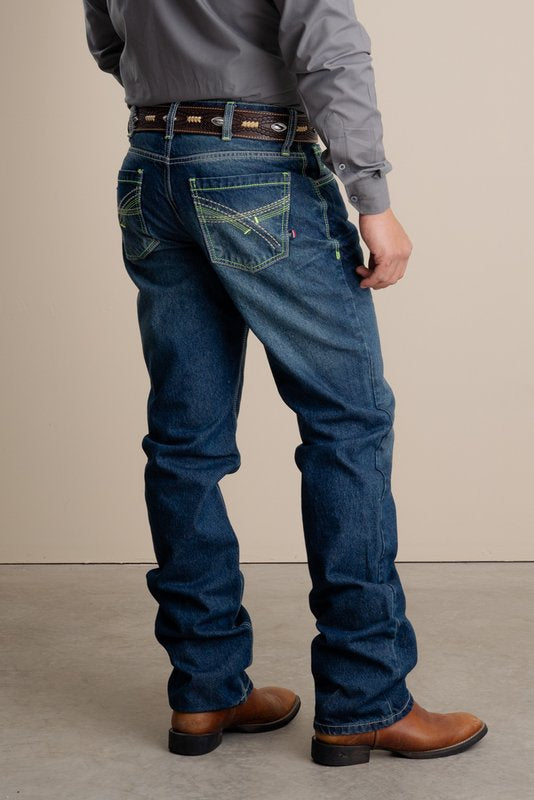 CALÇA JEANS MASCULINA TEXAS FARM - HARD 100% - PDM022 - VERDE NEON